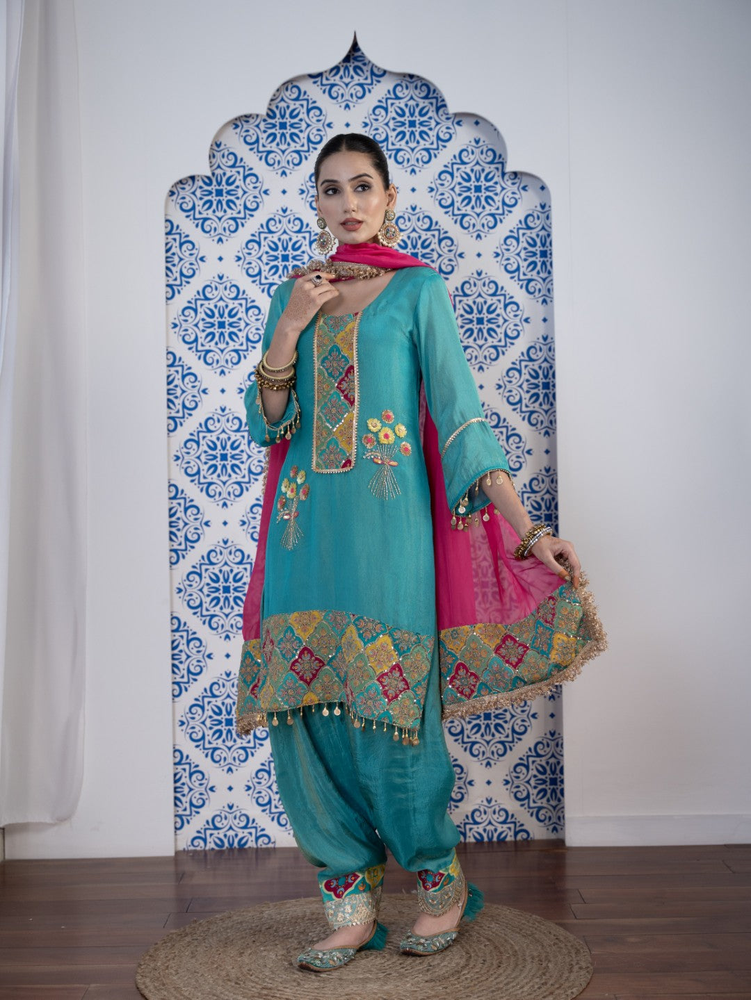 Tiffany-Blue Salwar Set