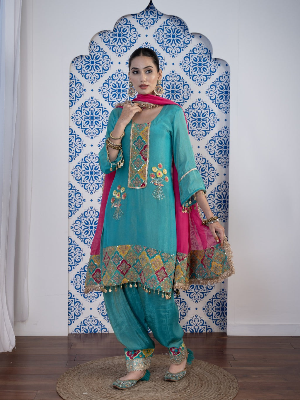 Tiffany-Blue Salwar Set
