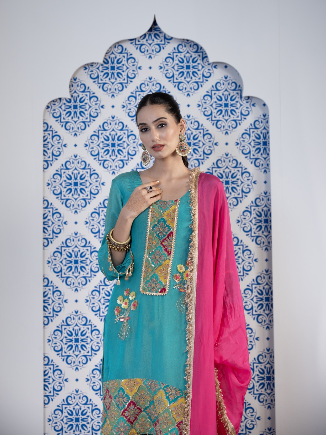 Tiffany-Blue Salwar Set