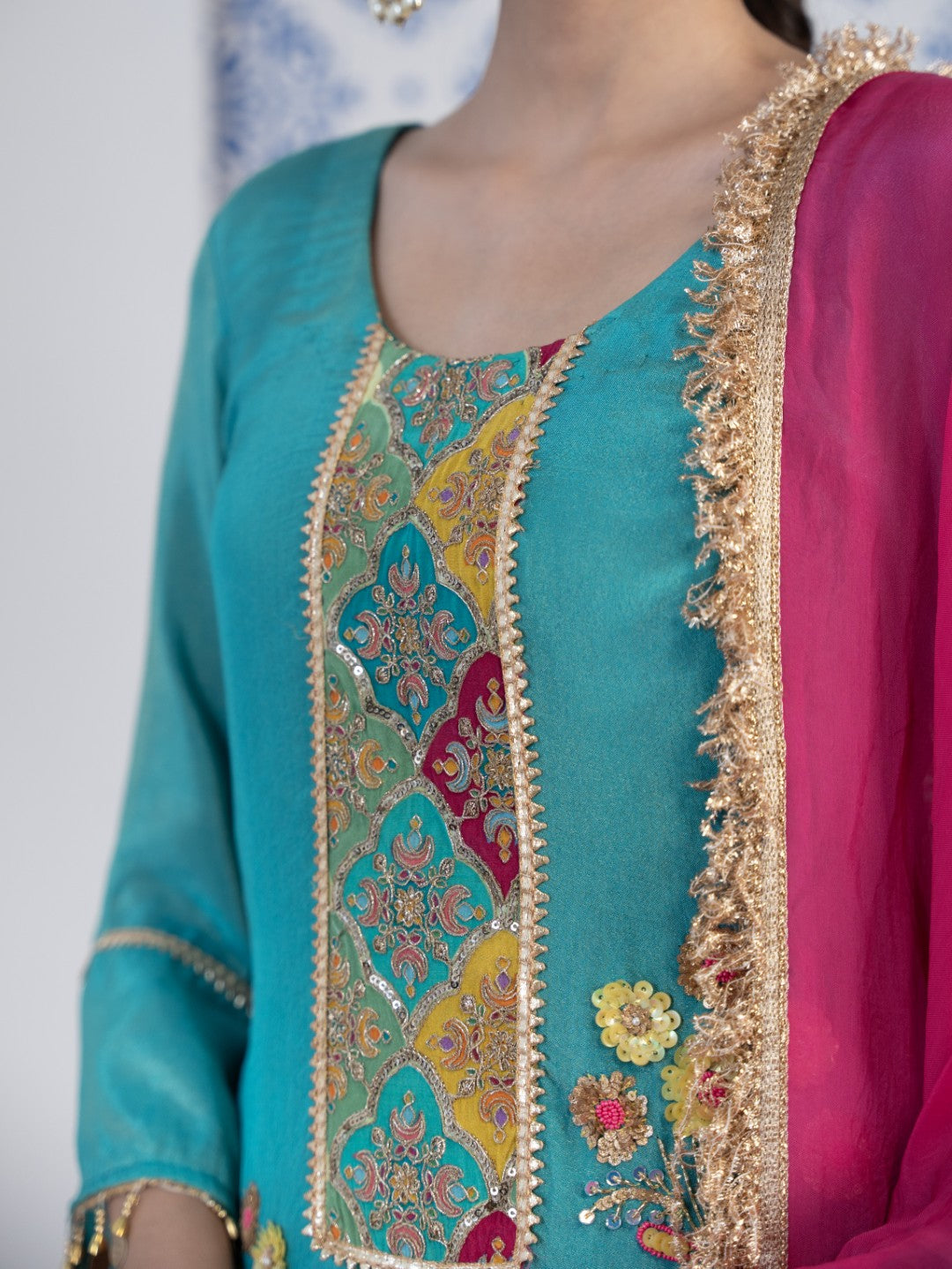 Tiffany-Blue Salwar Set