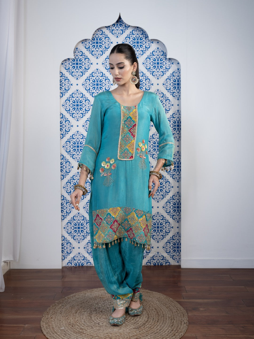 Tiffany-Blue Salwar Set